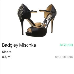 Badgley mischka Kindra eveningwear heel size 8.5